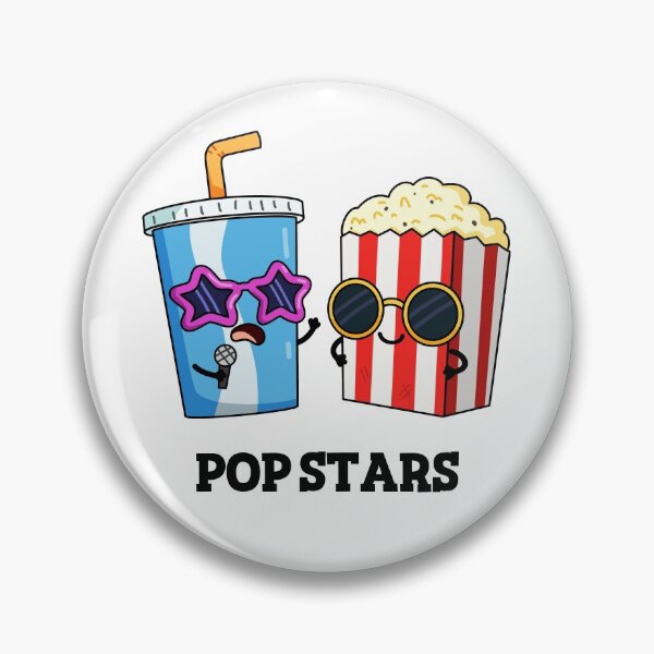 Item preview, Pop Stars Funny Soda Pop and Popcorn Puns  designed and sold by punnybone.