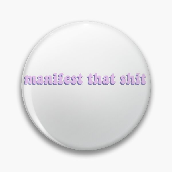 Item preview, manifest that shit sticker - pink and purple - law of attraction designed and sold by chachels.