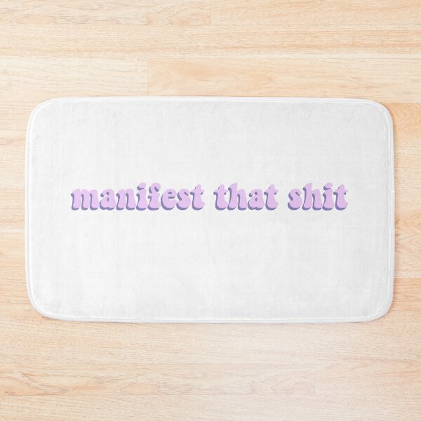 Item preview, manifest that shit sticker - pink and purple - law of attraction designed and sold by chachels.