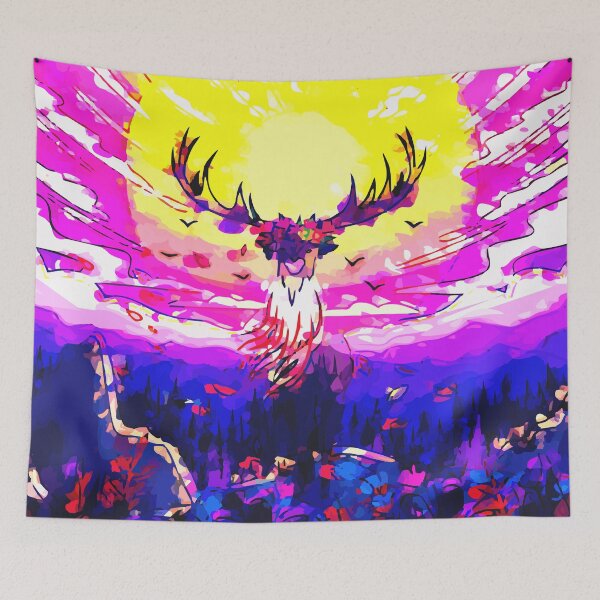 Item preview, Abstract Deer in the sun designed and sold by AdiDsgn.