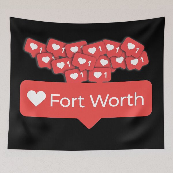 Item preview, Amo mis corazones de notificación de Fort Worth Texas designed and sold by elhefe.