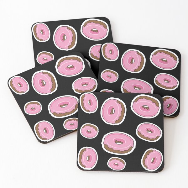 Item preview, Doughnuts with Pink Frosting Pattern Bandana designed and sold by QCuLT.