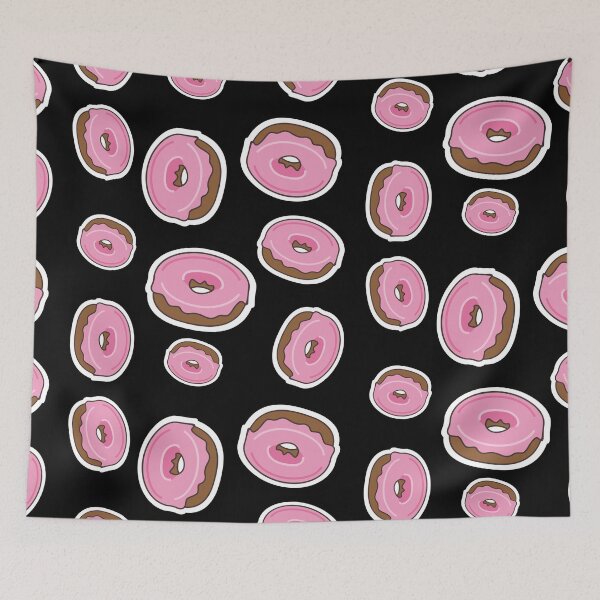 Item preview, Doughnuts with Pink Frosting Pattern Bandana designed and sold by QCuLT.