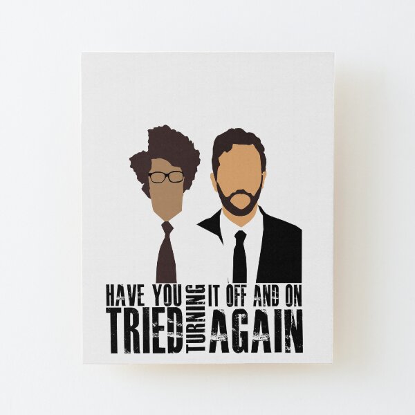 IT Crowd Wood Mounted Print