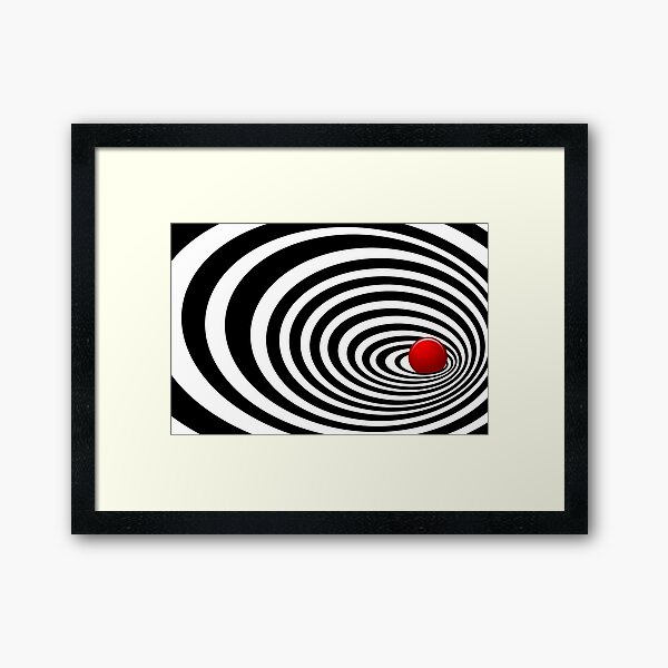 Aperçu de l'œuvre Tunnel du temps Op Art créée et vendue par 2HivelysArt.