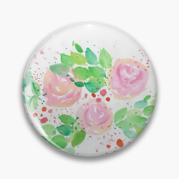 Item preview, Peach Roses Watercolour designed and sold by ClareCreations.