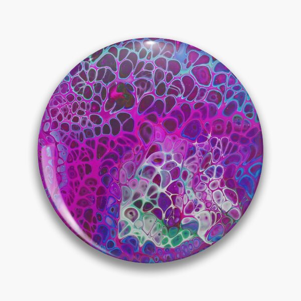 Item preview, Poured paint hot pink blues and purple designed and sold by kittyvdheuvel.