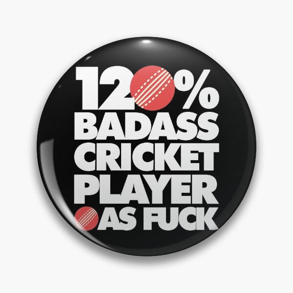 Item preview, 120% Badass Cricket Player AF Funny  designed and sold by elhefe.