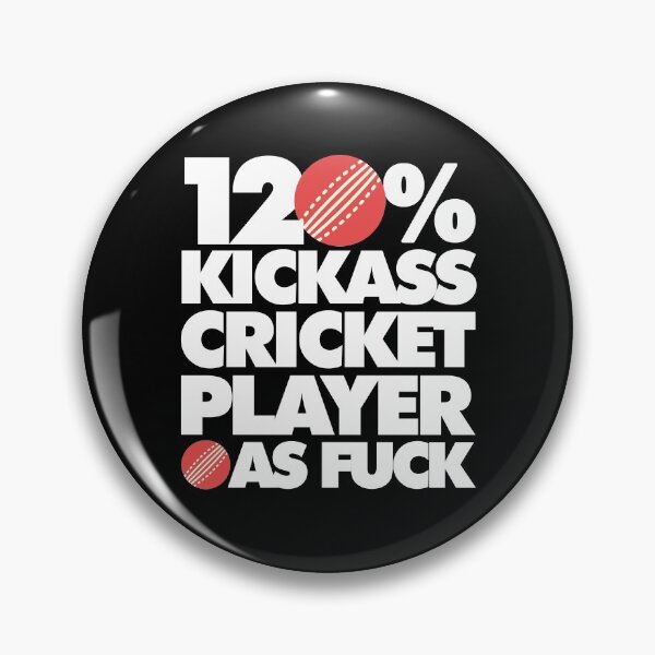 Item preview, 120% Badass Cricket Player AF Funny  designed and sold by elhefe.