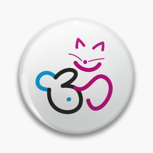 Item preview, Om - Cat and fish PINK designed and sold by MeowMusic.