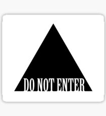 do not enter Sticker