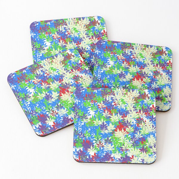 Item preview, unique abstract colorful pattern with leaf style designed and sold by helkav.