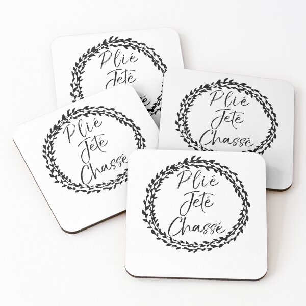 Item preview, Plié Jeté Chassé Flower Circle Design Dancing Quote designed and sold by TNDesignStudio.