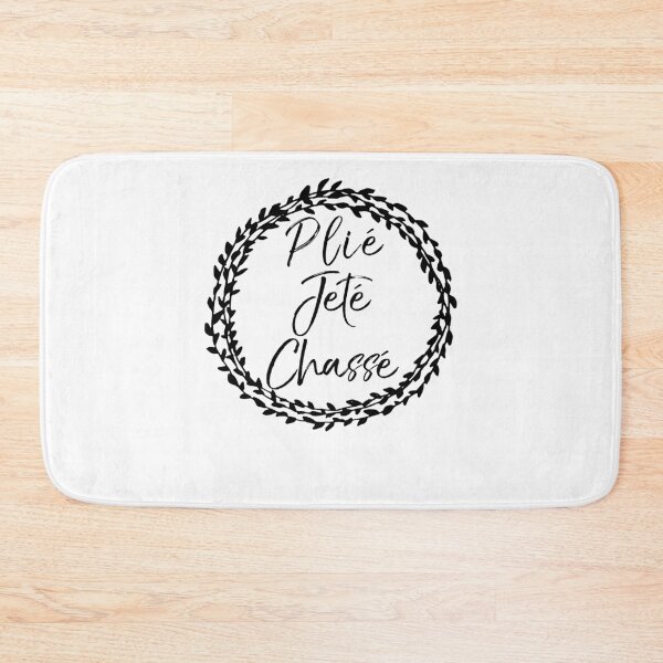Item preview, Plié Jeté Chassé Flower Circle Design Dancing Quote designed and sold by TNDesignStudio.