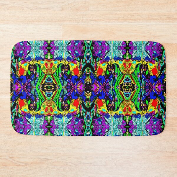 Item preview, Neon Abstracted Irises Pattern  designed and sold by Heatherian.
