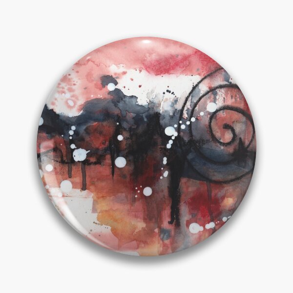 Item preview, Watercolor mixed media abstract painting designed and sold by kittyvdheuvel.