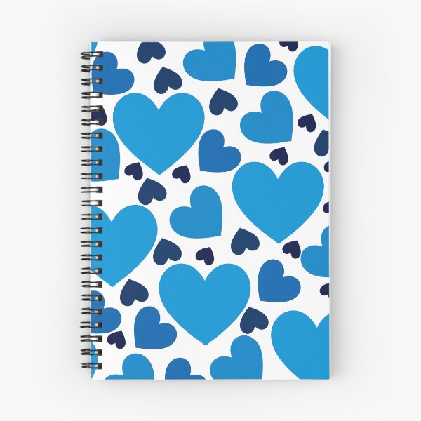 Item preview, Blue Bright Love Heart Pattern designed and sold by Life of Riley Design.