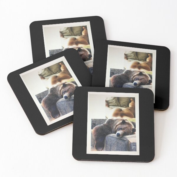 Item preview, RELAXING BEAR - repurposed, up-cycled photo collage designed and sold by MikesArtChi.