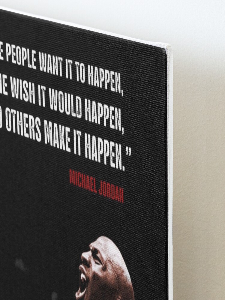 Alternate view of Make it Happen - Michael Jordan Mounted Print