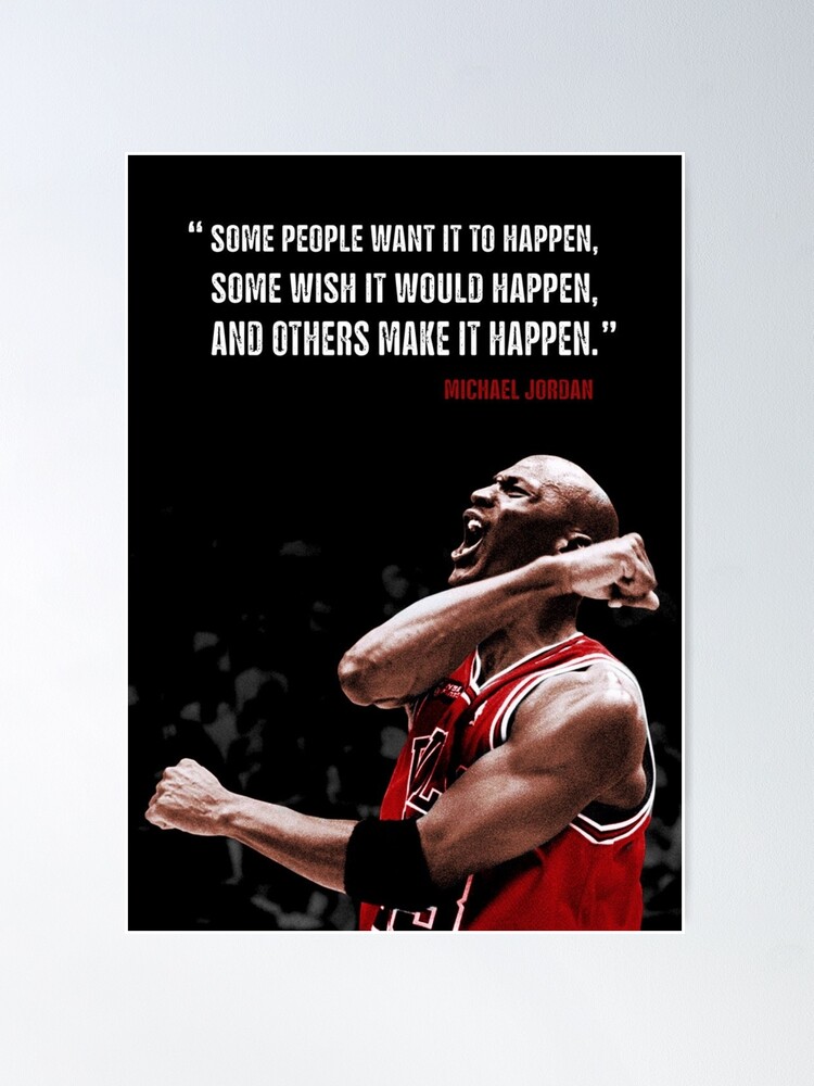 Alternate view of Make it Happen - Michael Jordan Poster