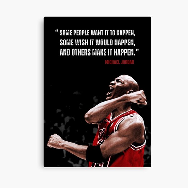 Make it Happen - Michael Jordan Canvas Print