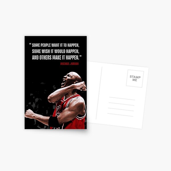 Make it Happen - Michael Jordan Postcard