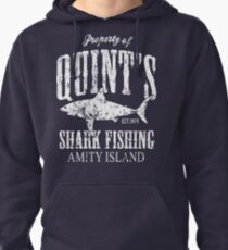 Quints Shark Fishing Amity Island Pullover Hoodie