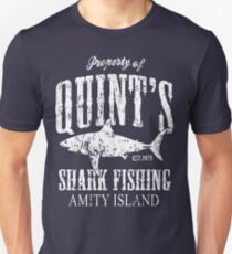 Quints Shark Angeln Amity Island Slim Fit T-Shirt