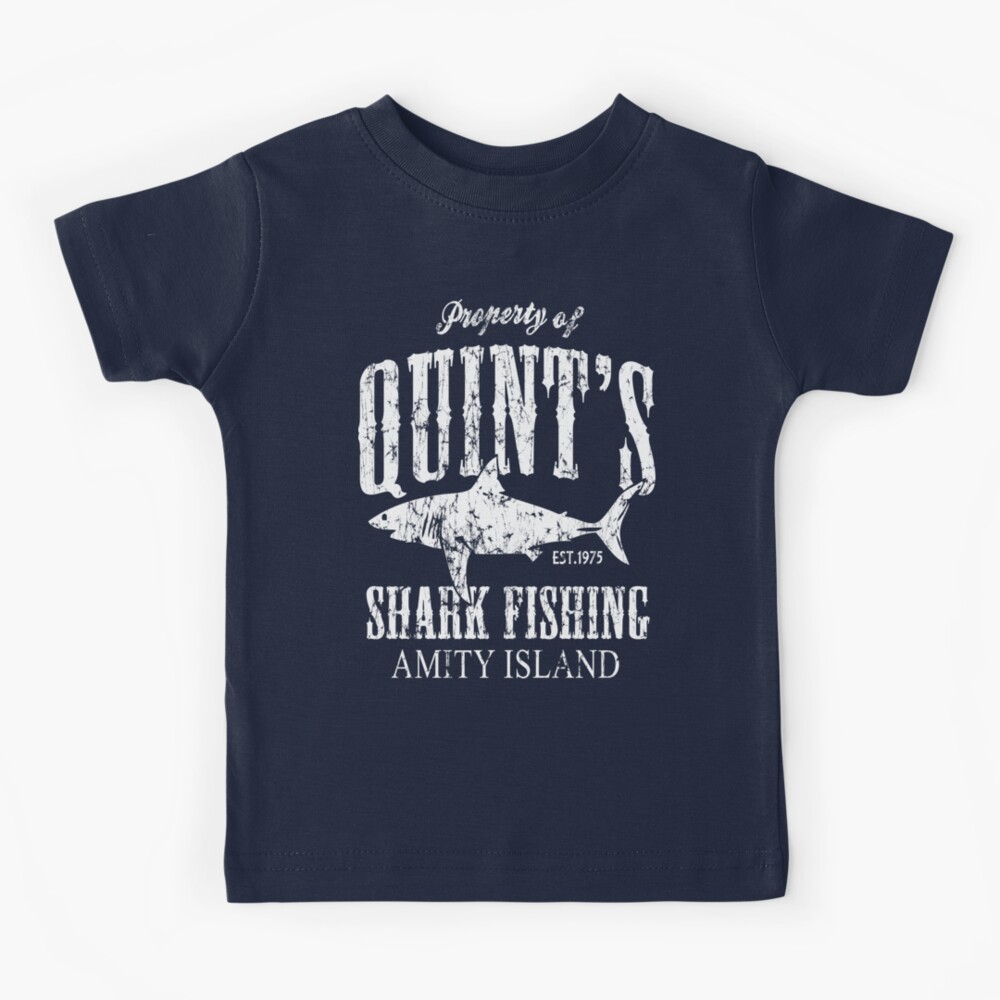 Quints Shark Fishing Amity Island Kids T-Shirt for Sale by