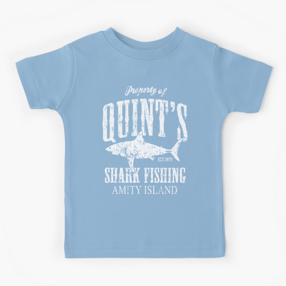 Quints Shark Fishing Amity Island Kids T-Shirt for Sale by