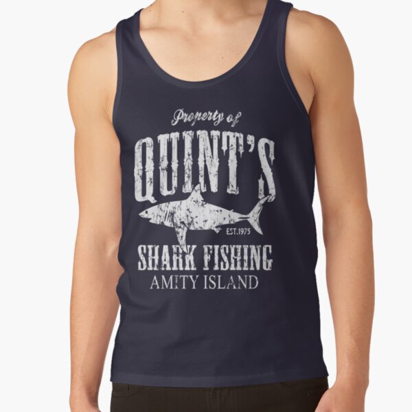 Quints Shark Fishing Amity Island Tank Top