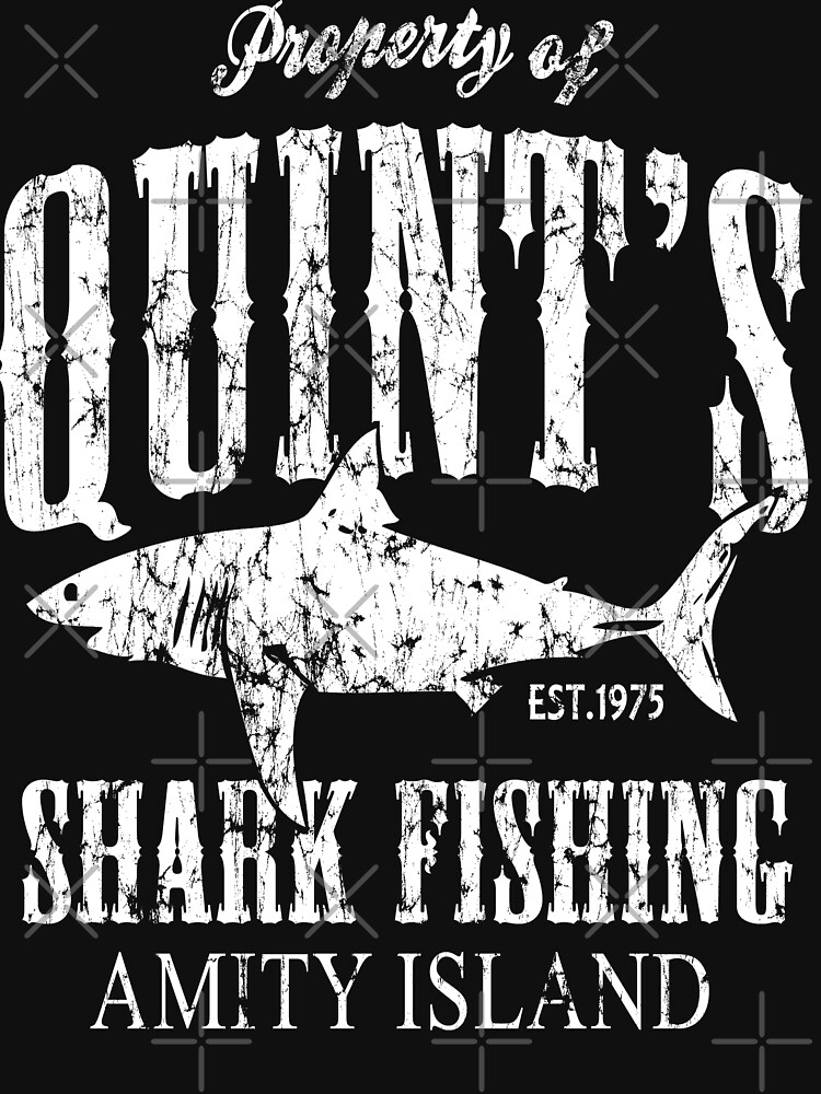 Quints Shark Fishing Amity Island Pullover Hoodie for Sale by