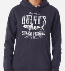 Quints Shark Fishing Amity Island Pullover Hoodie