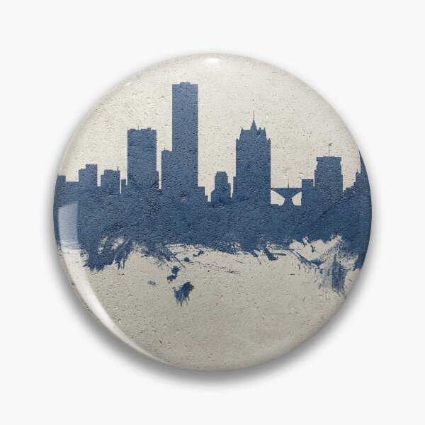 Aperçu de l'œuvre Milwaukee Wisconsin Skyline créée et vendue par ArtPrints.