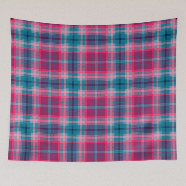 Item preview, Blue Red Pink Tartan Pattern designed and sold by webgrrl.