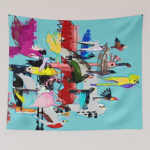 Item preview, Abstract Birds designed and sold by AdiDsgn.