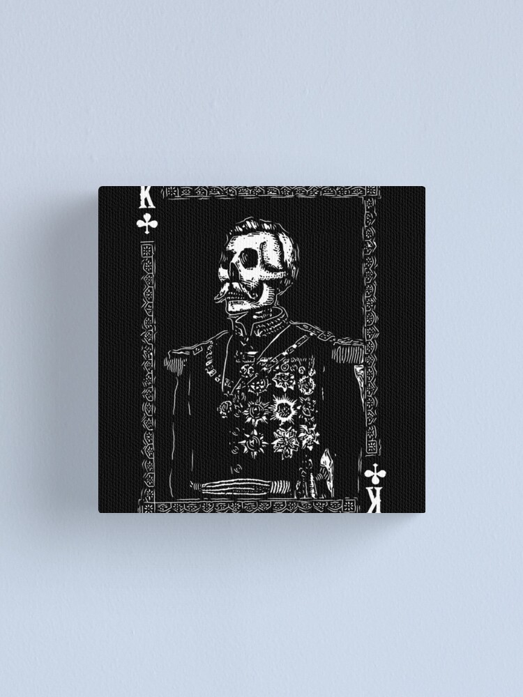 Alternate view of Day of the Dead - King of Clubs Canvas Print