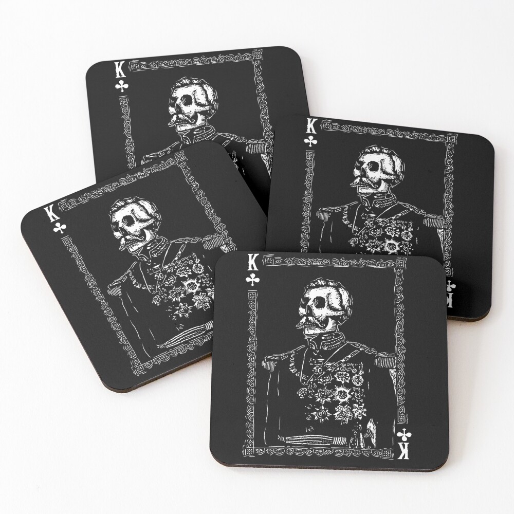 Day of the Dead - King of Clubs Coasters (Set of 4)