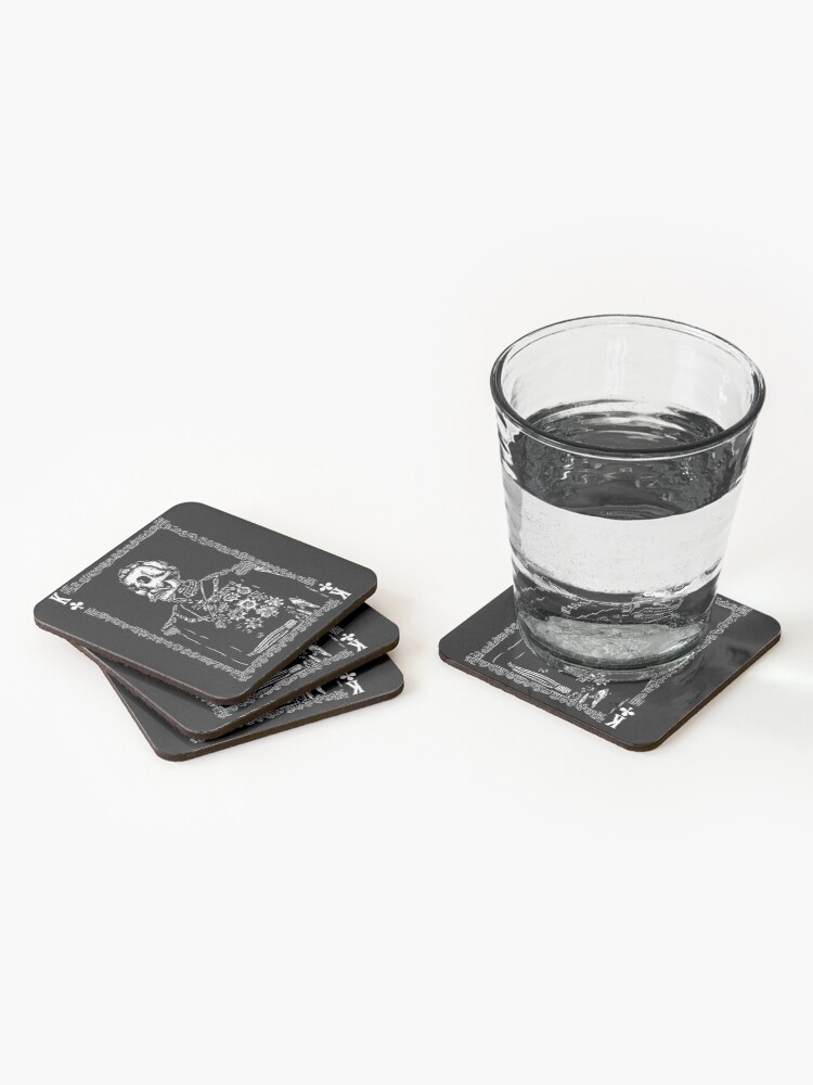Alternate view of Day of the Dead - King of Clubs Coasters (Set of 4)