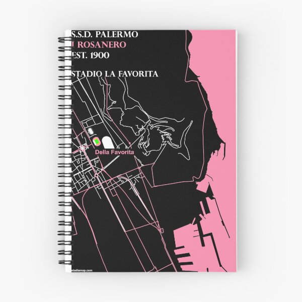 Item preview, I Rosanero - Stadio La Favorita Stadium Map by stadiamap designed and sold by stadiamap.