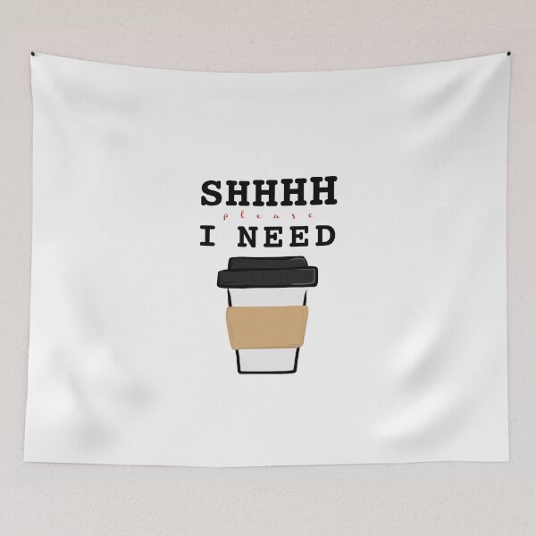 Item preview, Shhh I need coffee designed and sold by pikafelix.