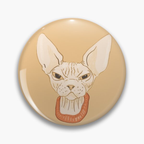 Item preview, Grumpy Sphynx Cat - Hairless Nude Cat Illustration designed and sold by AnanasArt.