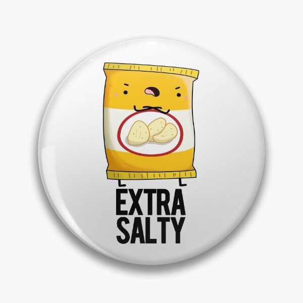 Item preview, Extra Salty Funny Salty Snack Puns  designed and sold by punnybone.