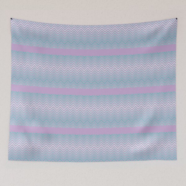 Item preview, Teal Gradient Chevron Pattern on a Lilac Background. designed and sold by cgroenewald.