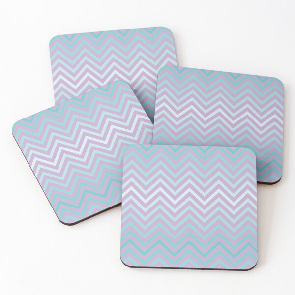Item preview, Teal Gradient Chevron Pattern on a Lilac Background. designed and sold by cgroenewald.