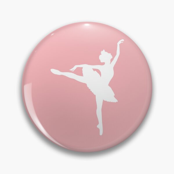Item preview, Simple Ballerina (white on pink) designed and sold by XOOXOO.