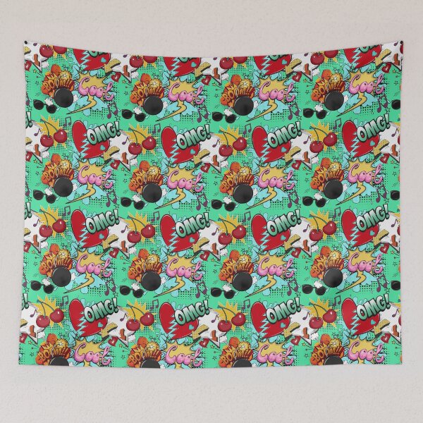 Item preview, Cool Comic Style Pop Art Collage Green designed and sold by UniQueensShop.