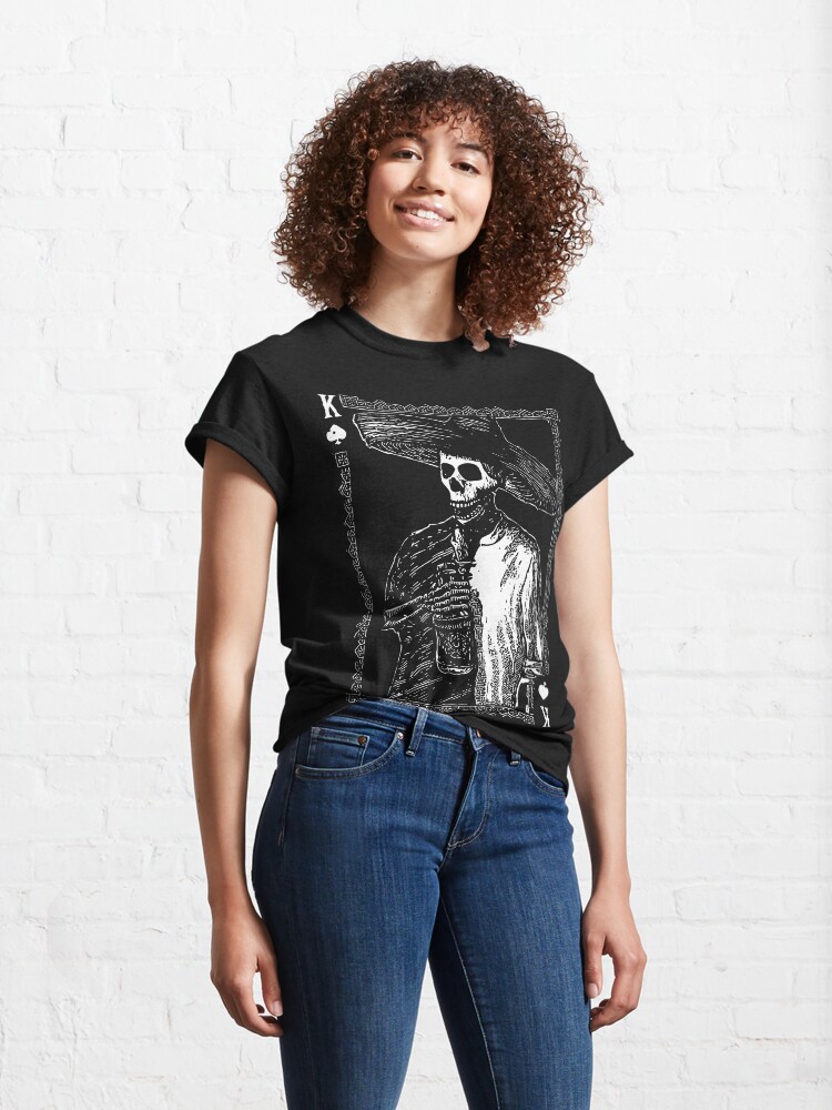 Alternate view of Day of the Dead - King of Spades Classic T-Shirt