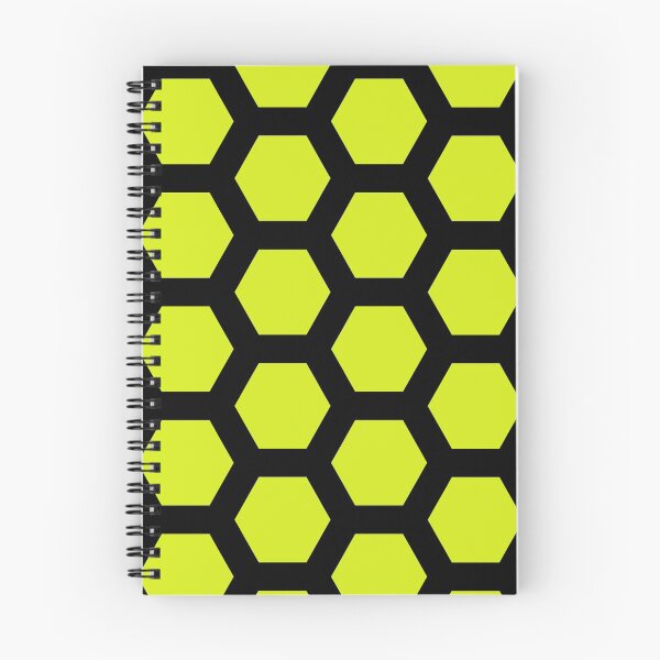 Item preview, Black and Bright Lime Hexagonal Print designed and sold by cgroenewald.