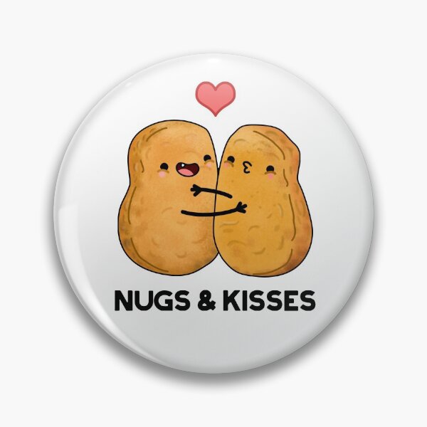 Item preview, Nugs And Kisses Funny Chicken Nugget Puns  designed and sold by punnybone.